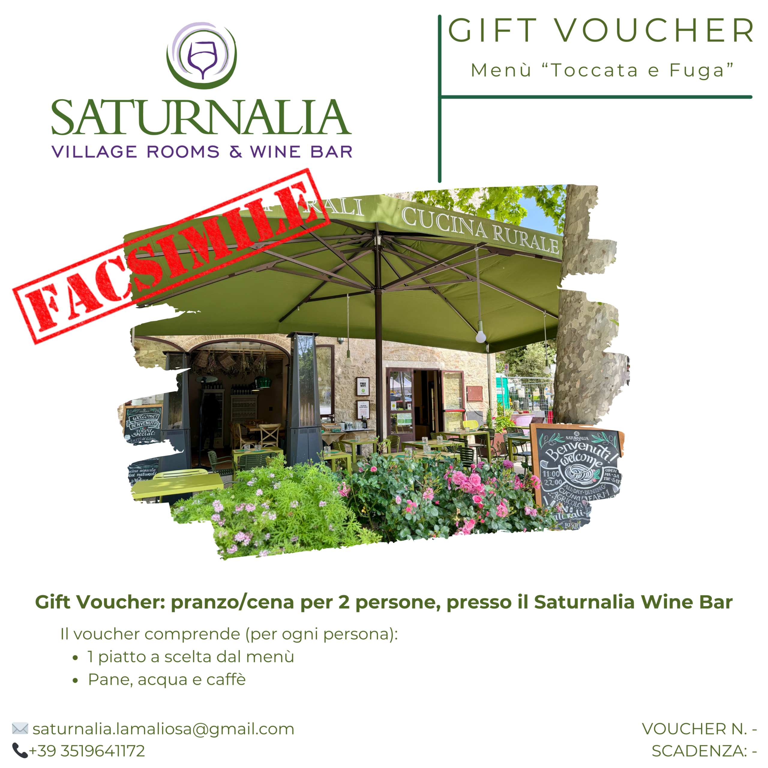 Voucher “Toccata e Fuga”